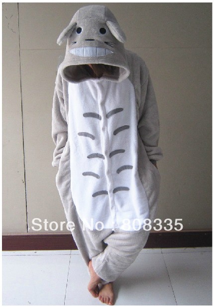 Totoro Animal Pajamas Kigurumi Pajamas Adult Cosplay Costume Sleepwear Free Shipping