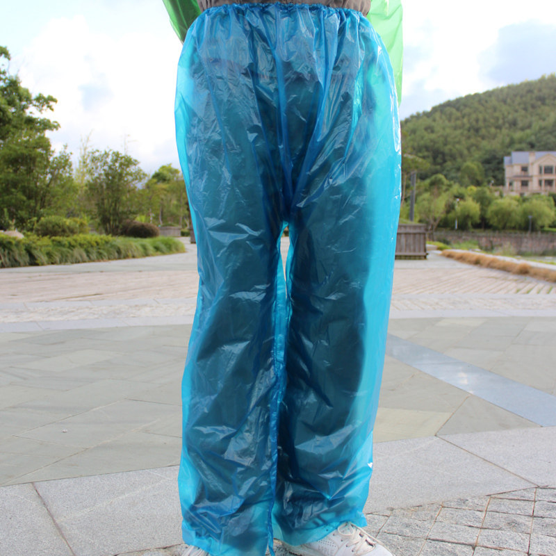 Tourism supplies thick disposable rain pants disposable raincoat rain pants 75g