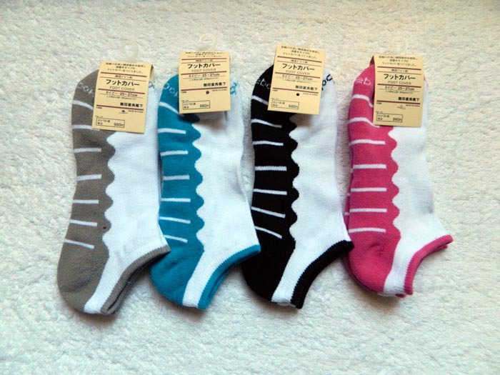 Towel women's sport casual cotton sock slippers simple packaging free shipping