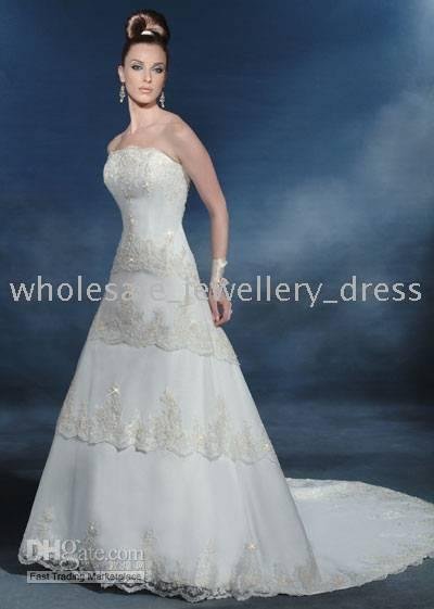 Train robe/ball/prom/evening/ wedding/dress 2010 new A line skirt style 1125376 Court new hot !!