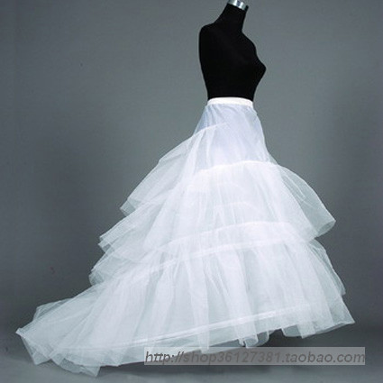 Train wedding dress tent skirt yarn pannier yt01 customize measurement customize black