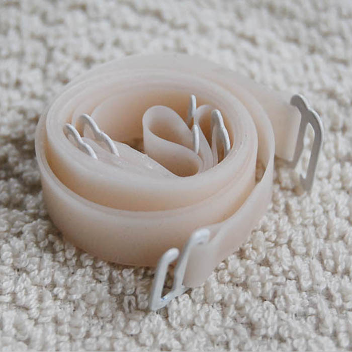 Transparent shoulder strap invisible shoulder strap pure silica gel elastic spare shoulder strap hypoallergenic metal buckle