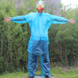 Travel kit thickening type raincoat set split pullover style raincoat disposable rain pants 140g