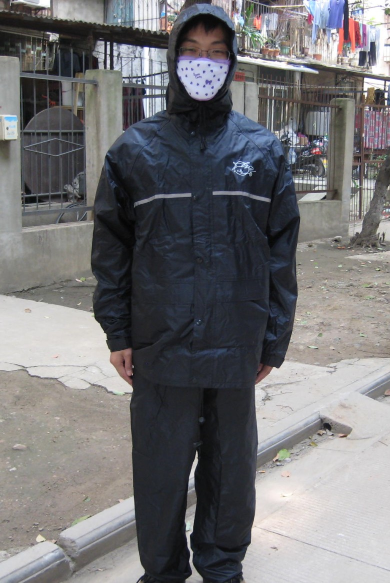 Travel raincoat rain pants split set quality outdoor rainproof clothing male hiking protective clothing thick