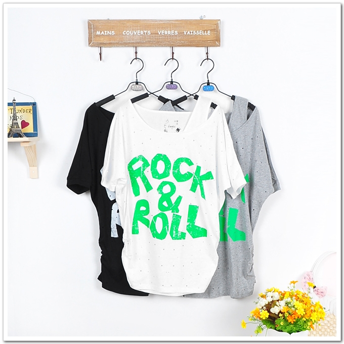 Trend 100% cotton comfortable nostalgic hole maternity top t-shirt 23076