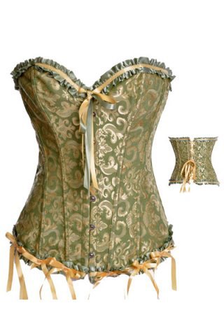 Trendy Tops! Free Shipping 4214 sexy Camisole Floral embroidery overbust  Lace up elegent women Apparel