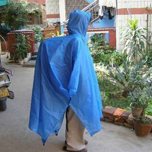 Trimodal silicon ultra-light three-in poncho raincoat tentorial ground cloth kakashi outdoor