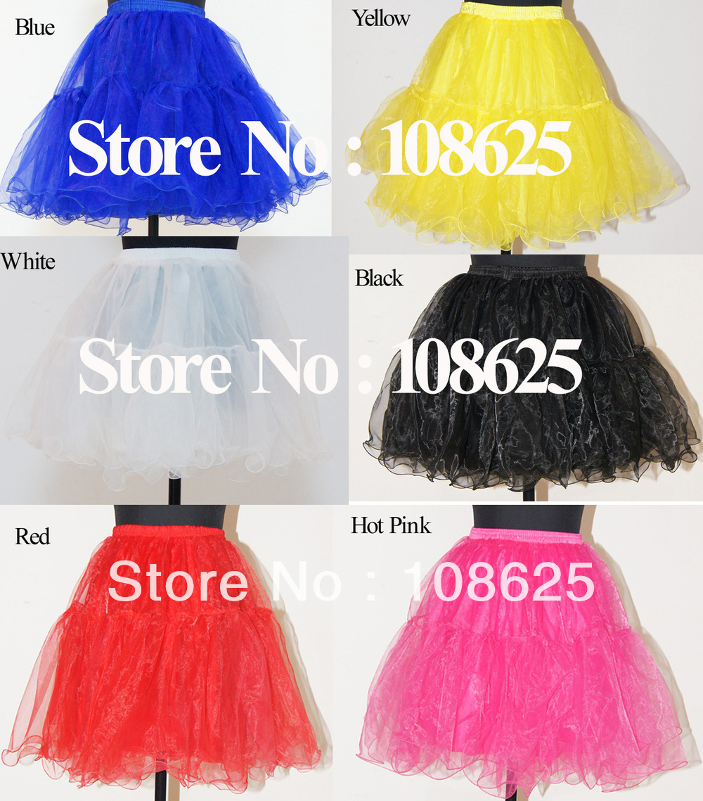Tulle 20"/50cm Knee Length TUTU Petticoat  Crinoline Dancewear Skirt WBP015