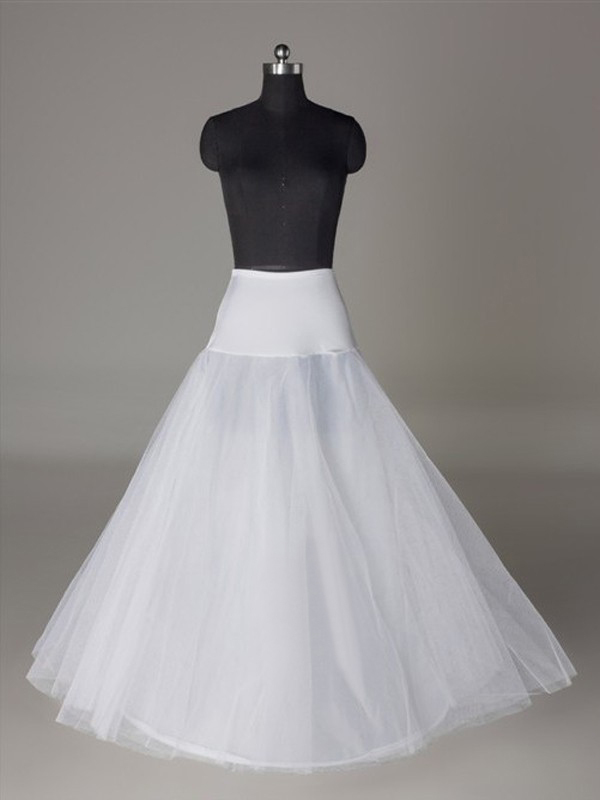 Tulle Netting A-Line 2 Tier Floor Length Slip Style/Wedding Petticoats
