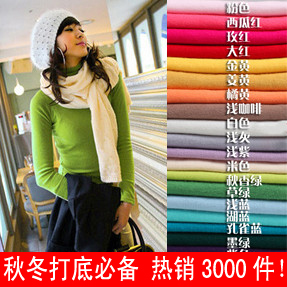 Turtleneck basic sweater turtleneck basic shirt sweater autumn and winter turtleneck sweater female