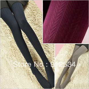 Tutuanna jmy velvet twisted vertical stripe lambdoid jacquard stovepipe pantyhose