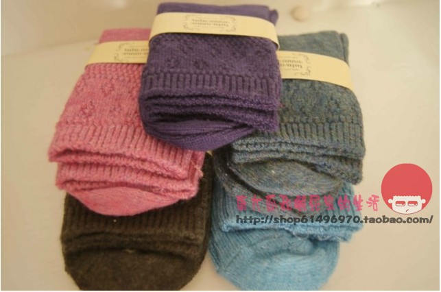 Tutuanna thickening cashmere socks winter socks 5 lovers design