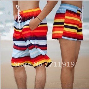 twill cotton The new fashion lovers beach pants men and women hot pants  #5010