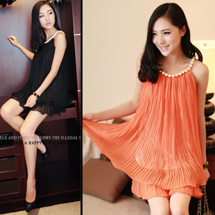 Twin b 2003 loose candy color chiffon plus size real pictures with model 20-320g