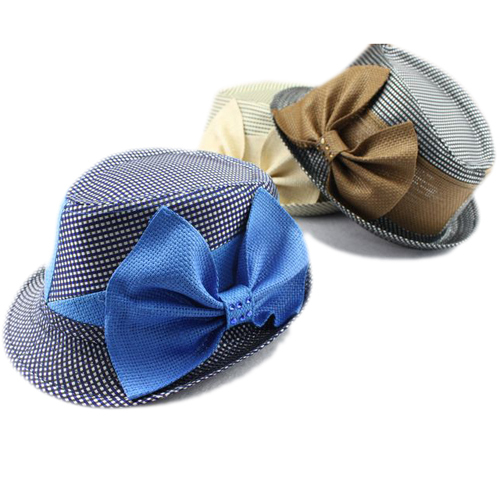Two-color 2011 fedoras cap female spring and summer fedoras beautiful big butterfly fedoras hat
