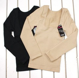 U shape Fat burning shaper long-sleeve body shaping underwear, free shipping!
