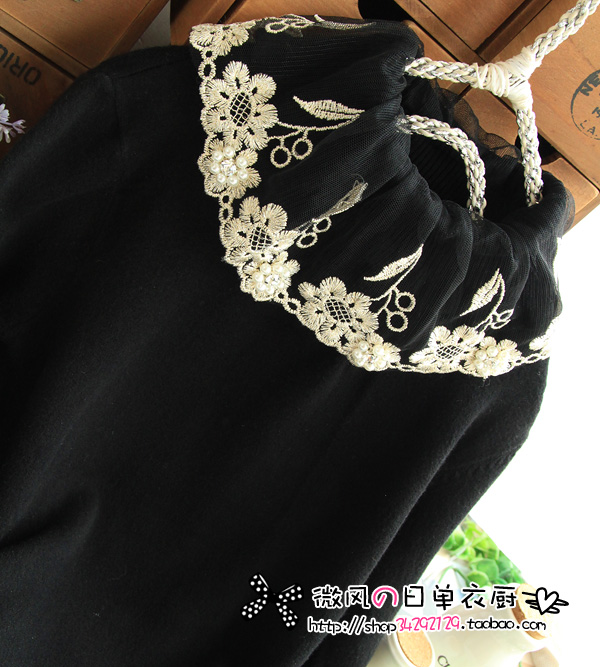 Ubiquitous1 2012 turn-down collar thick knitted basic shirt long-sleeve sweater slim women's top