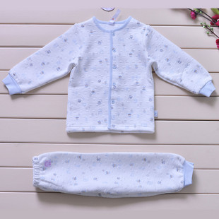 Ugly children's clothing male child female child thickening thermal underwear set cwd738