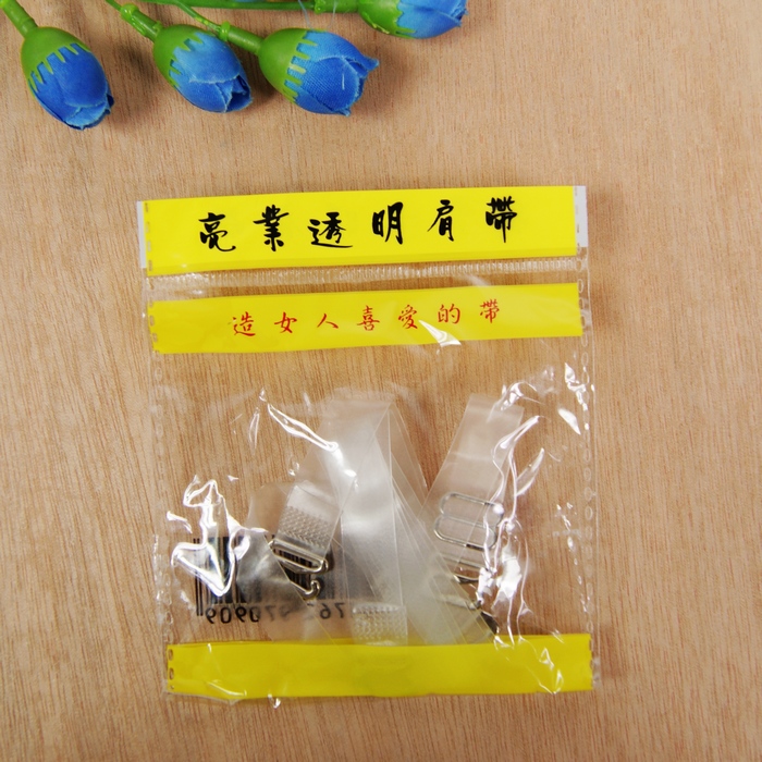 Ultra elastic silica gel scrub slip-resistant transparent shoulder strap invisible tape bra 002