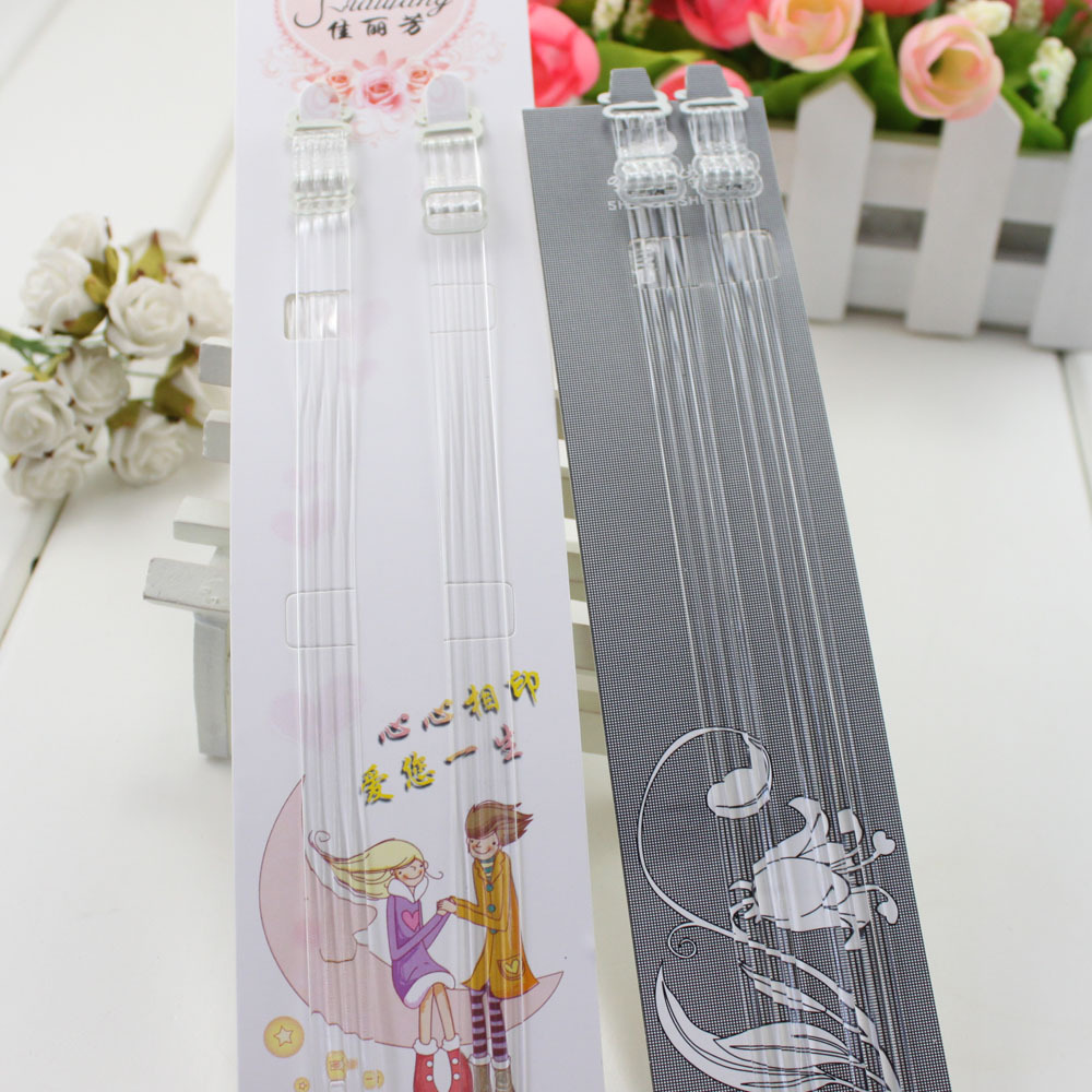 Ultra elastic silica gel the broadened scrub slip-resistant transparent shoulder strap invisible tape summer