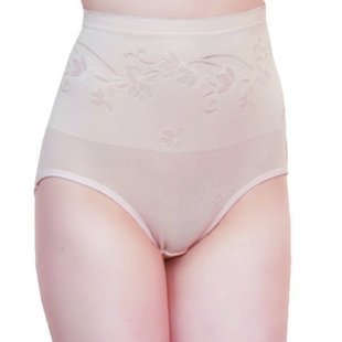 Ultra high waist abdomen pants drawing body shaping pants zipper ultra-thin abdomen panties drawing 8819
