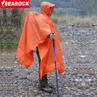 Ultra-light three-in searock raincoat poncho mat simple tentorial moisture-proof pad picnic rug