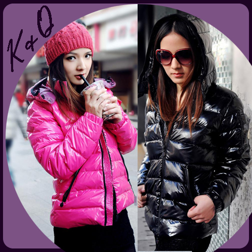 Ultra Low Price, Freeshipping, Slim Short Design Shiny Down Coat Outerwear, Warm winter coat, size of S, M, L, XL