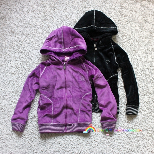 Ultra soft baby velvet zipper outerwear parent-child children's clothing 110 - 165