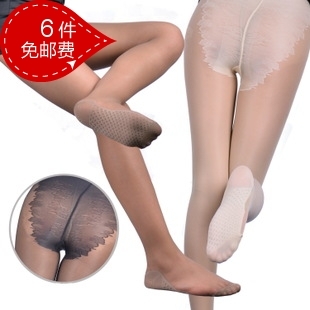 Ultra-thin bikini silk pantyhose belt heel silk socks   Not off silk stockings massage function