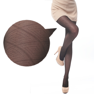 ultra-thin breathable big plaid Core-spun Yarn pantyhose sexy big mesh stockings plaid stockings temptation
