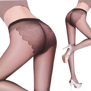 Ultra-thin butterfly silk stockings pantyhose sexy bikini slimming butt-lifting socks-Free shipping