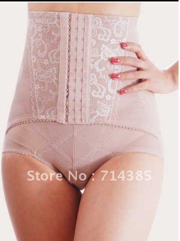 Ultra-thin female abdomen drawing pants high waist abdomen drawing butt-lifting reobtains panties abdomen drawing pants body