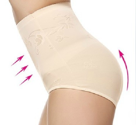 Ultra-thin female high waist panties thin waist abdomen pants drawing butt-lifting pants body shaping panties viscose sexy