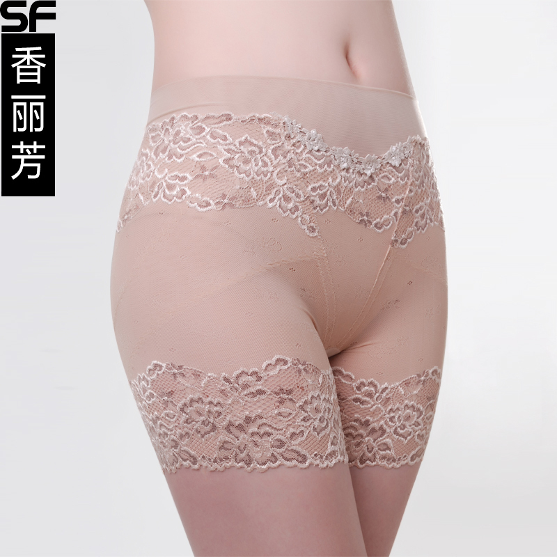 Ultra-thin sexy lace butt-lifting abdomen drawing panties slimming stovepipe beauty care body shaping pants corset pants 2666