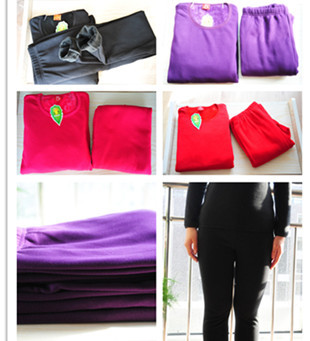 Ultrafine fiber 100% soft cotton thickening plus velvet Women thermal set plus size plus size