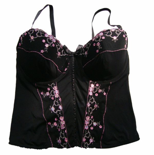 Ultralarge ! extra large cup embroidered sequin shapewear shaper