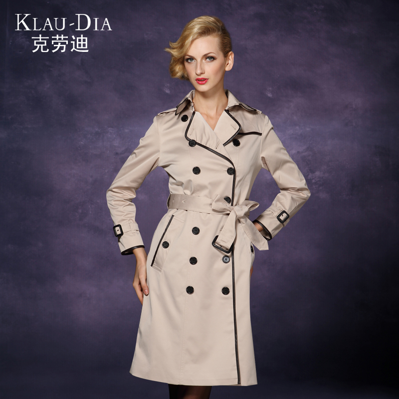 Understands 2012 autumn new arrival outerwear female spring and autumn slim plus size fashion trench f12002