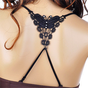 Underwear accessories sexy charming sparkling diamond v bow intertube pectoral girdle bra shoulder strap 516