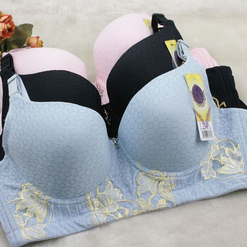 Underwear bra thin adjustable glossy breathable shaping 75c 80c 40c 38c 5 breasted bra (UW002)