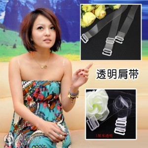 Underwear shoulder strap pectoral girdle invisible crystal transparent shoulder strap
