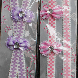 Underwear shoulder strap plaid pattern bow laciness threeoperating double-shoulder cross shoulder strap 1.2