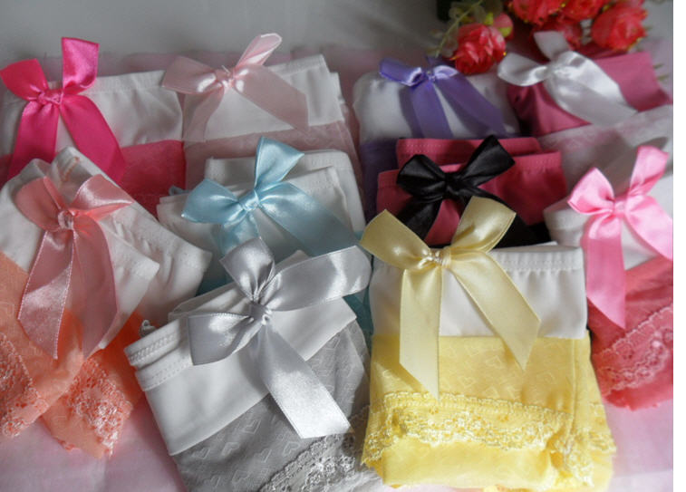 underwearForeign trade single-day milk silk panties cute cotton panties