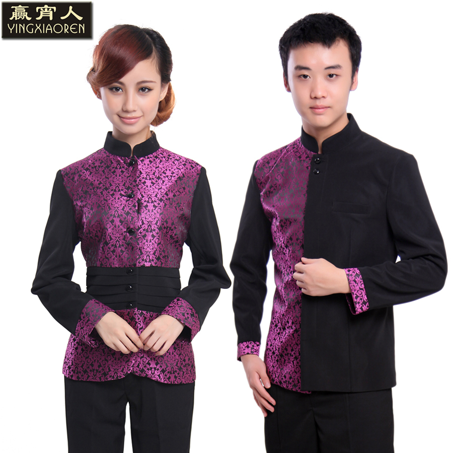 Uniform waiter clothes work wear autumn and winter female work wear winter