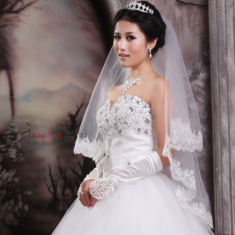 Unique bride veil beige accessories pts07 150