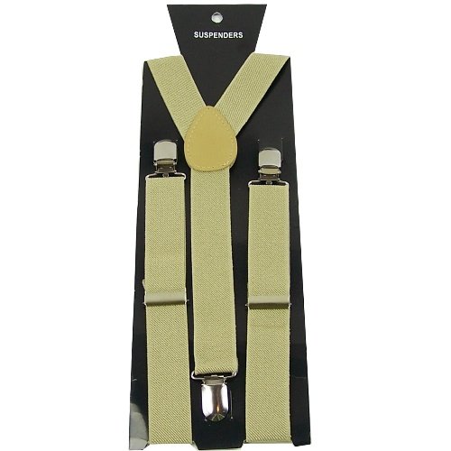 Unisex Adjustable Clip-on Slim 2.5cm width suspenders braces BD817