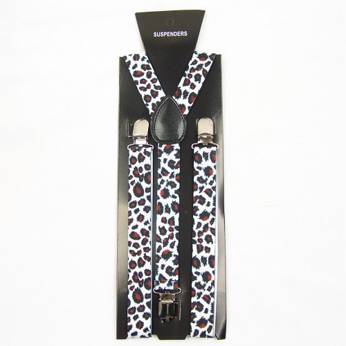 Unisex Adjustable Clip-on Slim 2.5cm width suspenders braces BD853