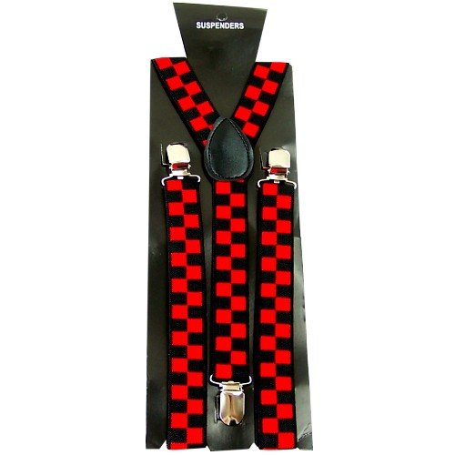 Unisex Adjustable Clip-on Slim 2.5cm width suspenders braces BD859