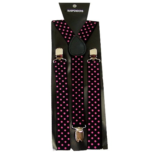 Unisex Adjustable Clip-on Slim 2.5cm width suspenders braces BD862