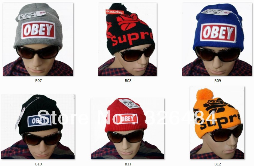 Unisex Winter Knitted Drape Caps,Online Cheap Hats,Skullies And Beanies supreme caps Obey ILLEST Stussy Beanie Hats