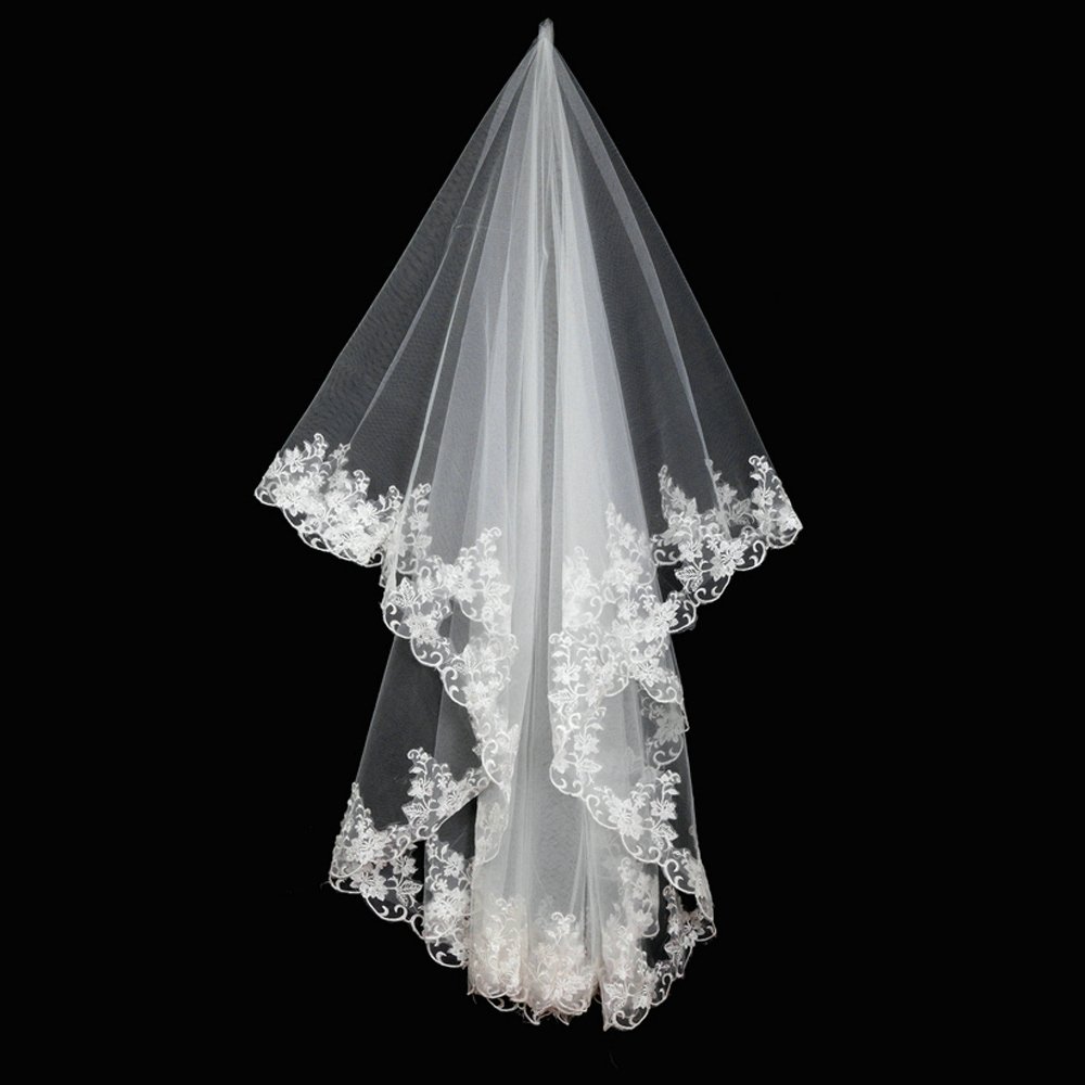 Urged bride long design veil bridal veil quality veil 027 3 meters pure white